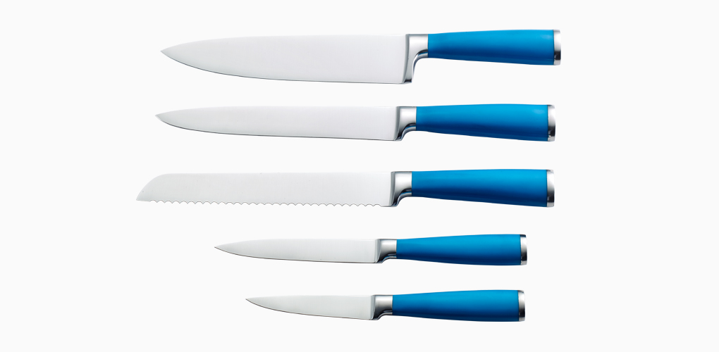 5pcs ABS handle knife set