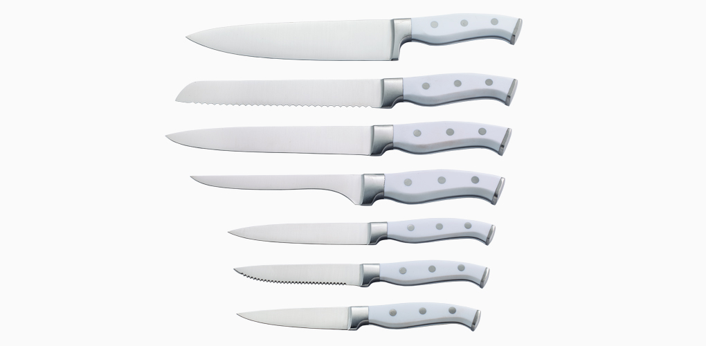 7pcs ABS handle knife set