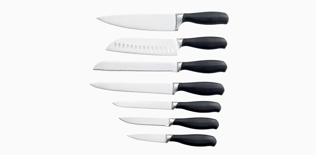 7pcs ABS handle knife set