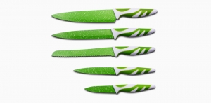 5pcs PP+TPR handle coating knife set